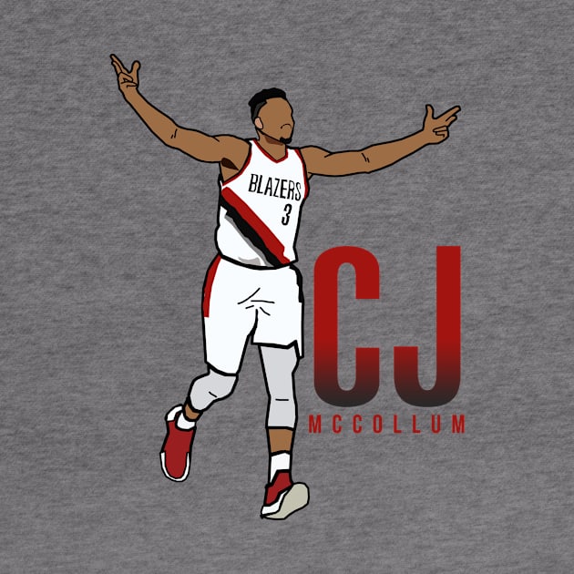 CJ McCollum - NBA Portland Trailblazers by xavierjfong